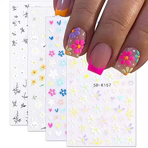 Daisy Nail Art Sticker