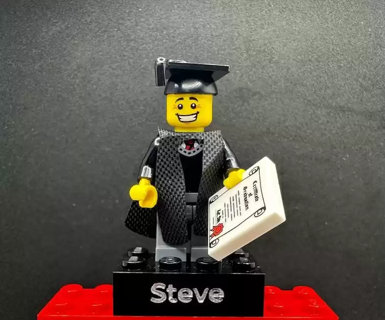 Personalised Graduate Engraved LEGO® Minifigure