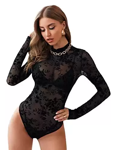 Long Sleeve Mesh Bodysuit