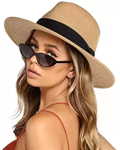 Wide Brim Straw Panama Hat