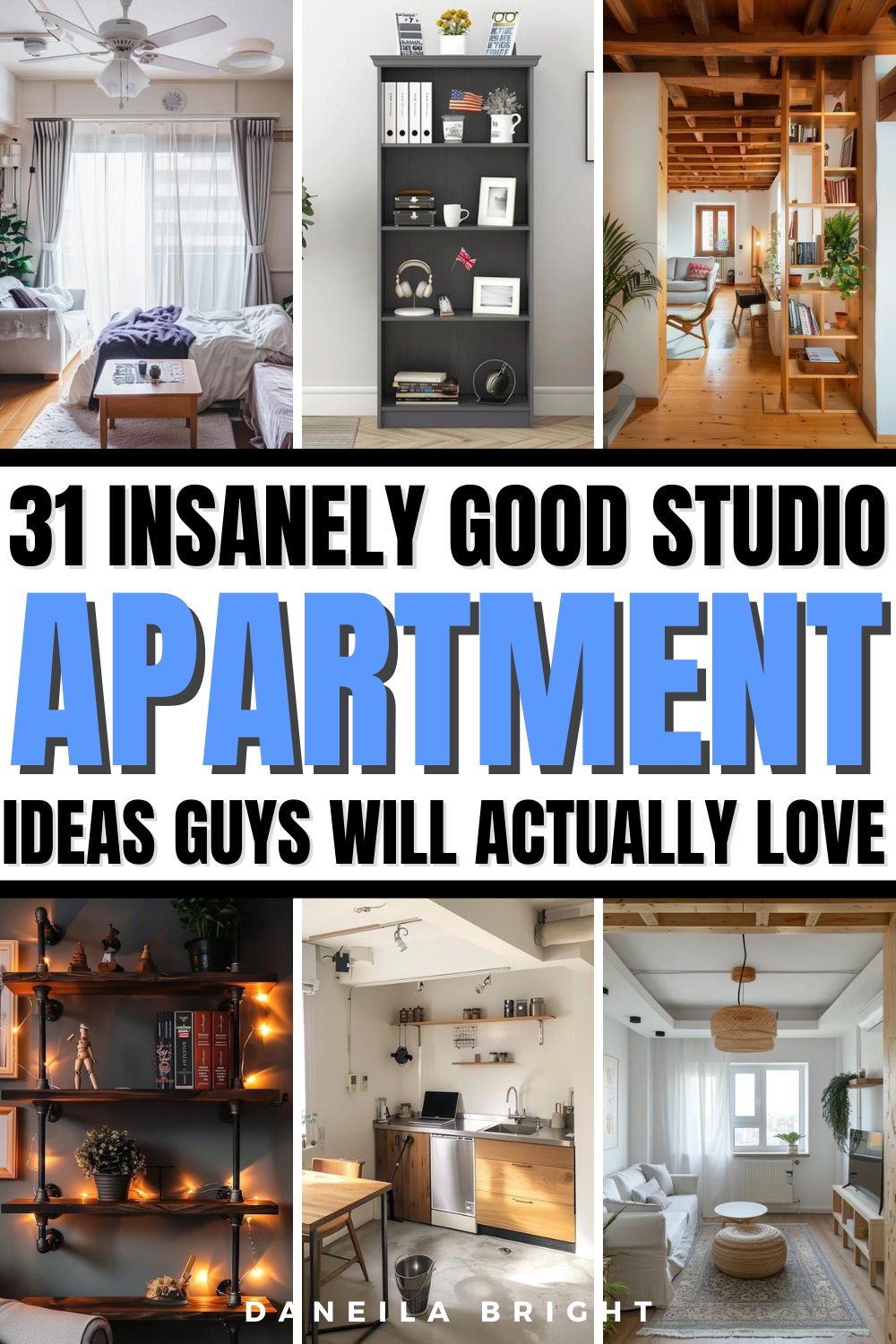 31 Small Studio Apartment Ideas For Guys To Transform Cluttered Spaces ...