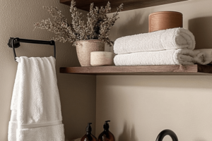 bathroom shelf decor ideas