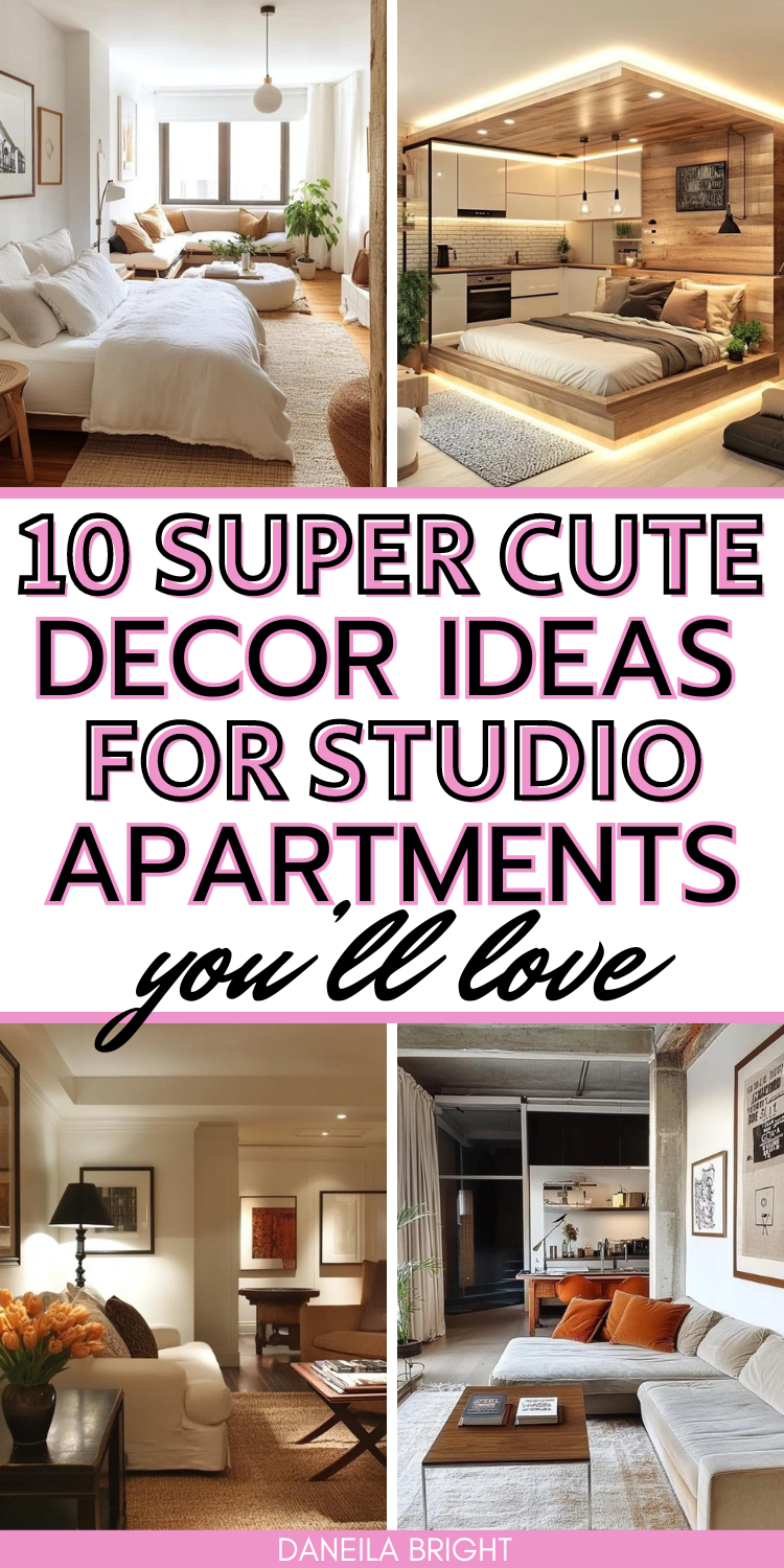 10 Genius Decorating Ideas For Studio Apartments - Daneila Bright
