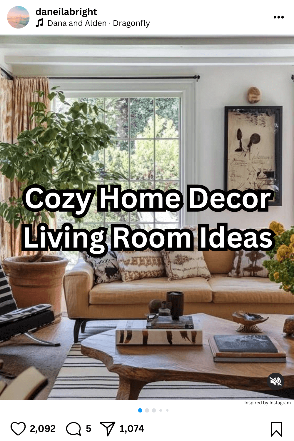 Cozy home decor living room ideas - Daneila Bright