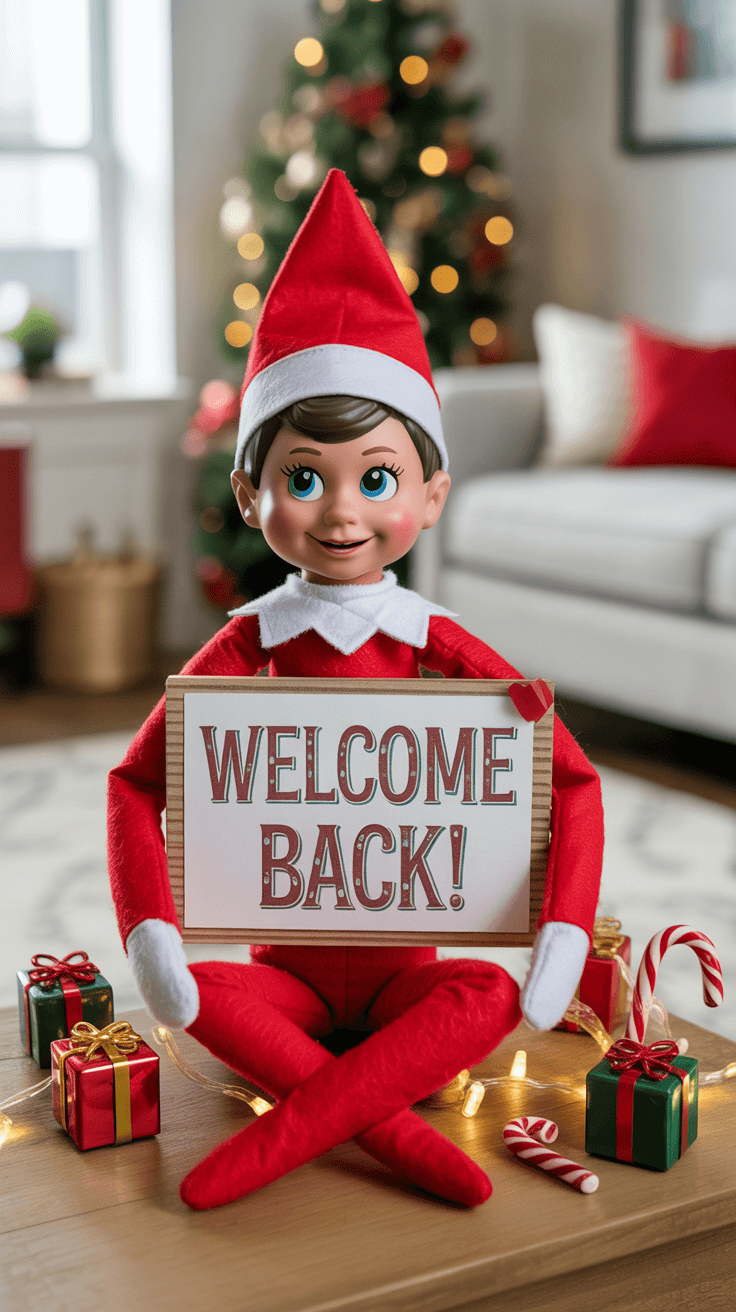 Elf on the Shelf Welcome Back Ideas
