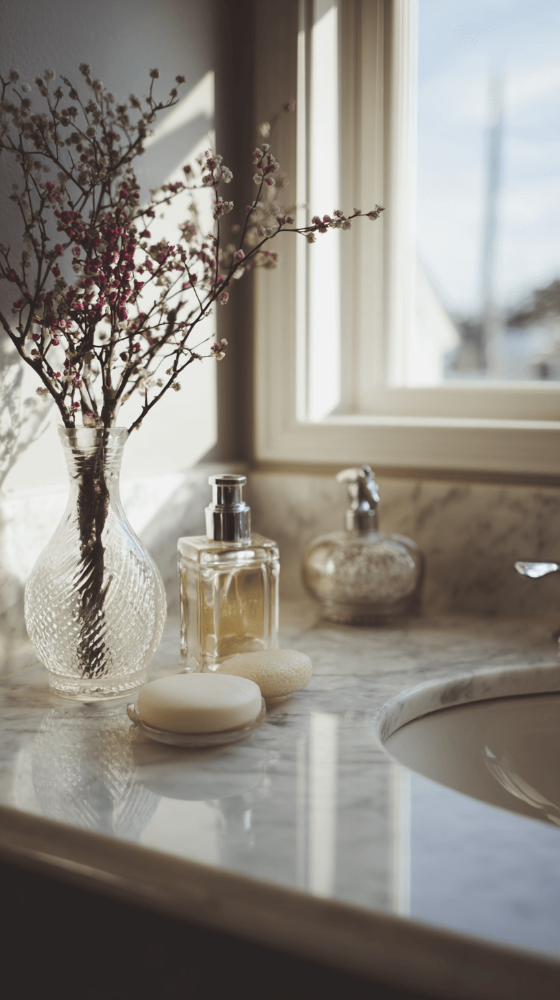 bathroom counter decor ideas