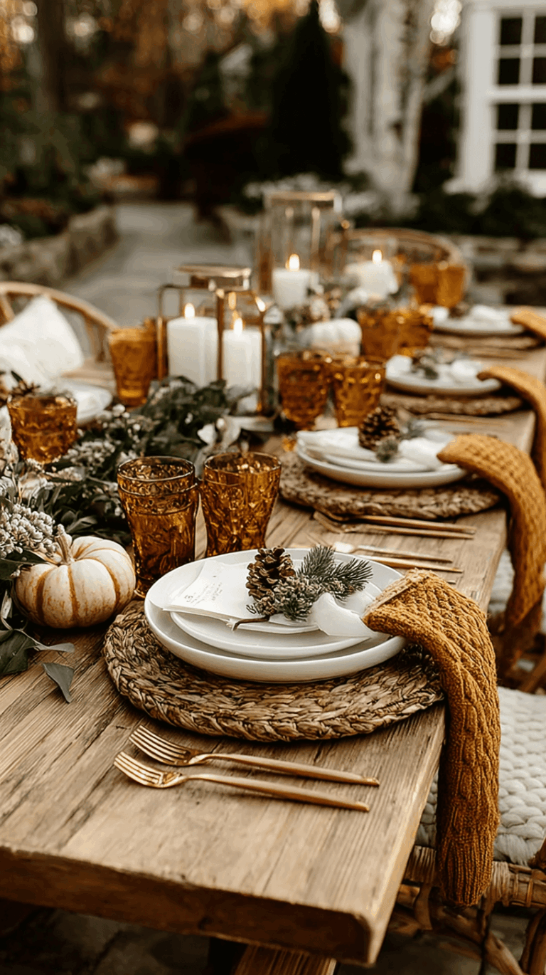 cheap thanksgiving table settings