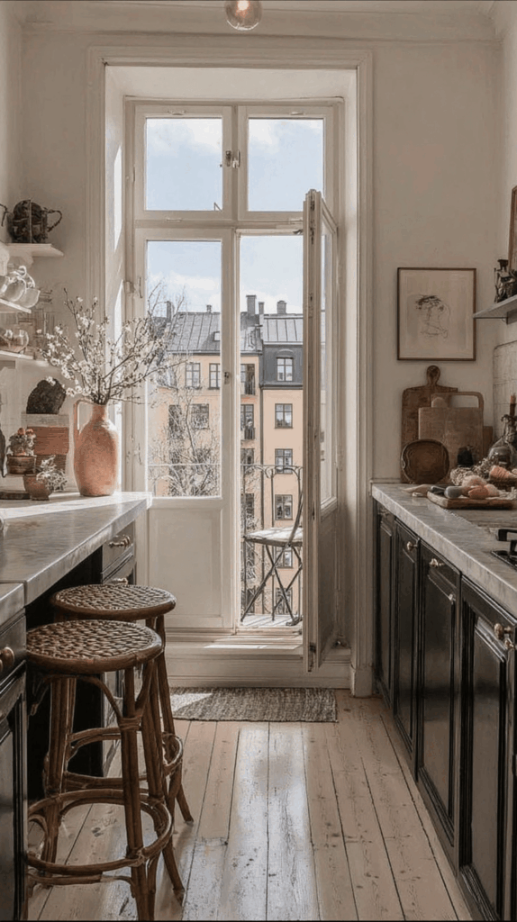 french apartment kitchen