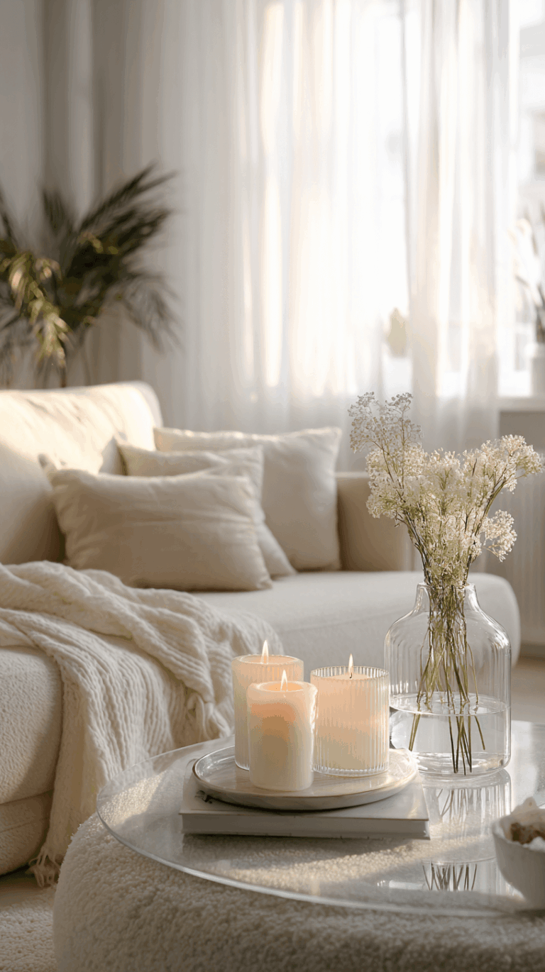 clean girl living room