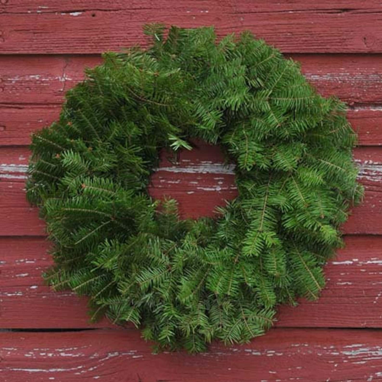 18 Inch Undecorated Handmade Balsam Fir Plain Wreath, Made in Minnesota, Northwoods Gift - Etsy