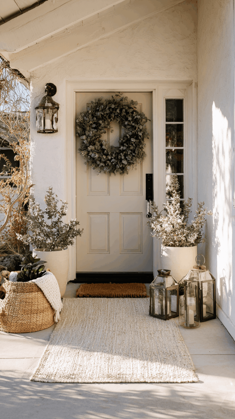 january front porch decor