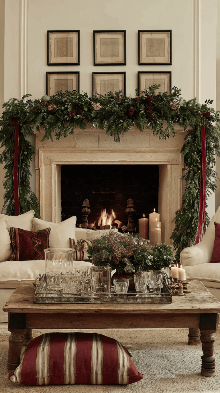 january mantle decor