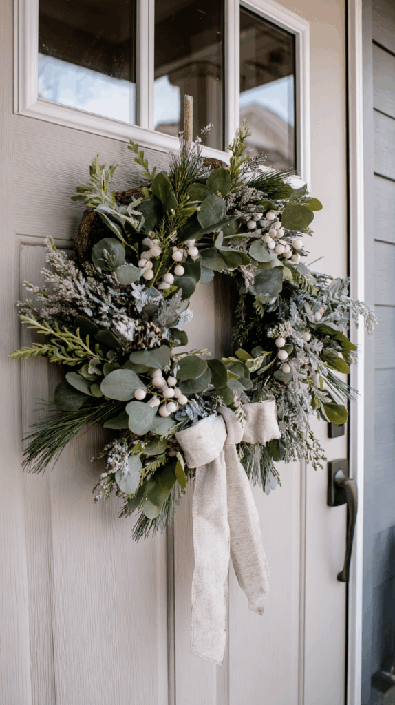 january wreaths for front door winter