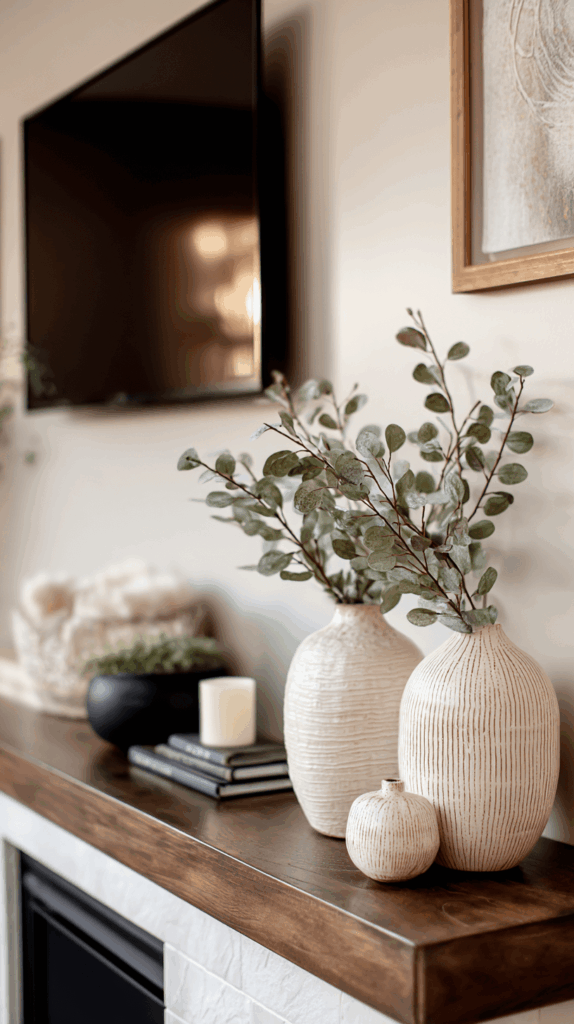 mantle with tv decor mantle with tv decor