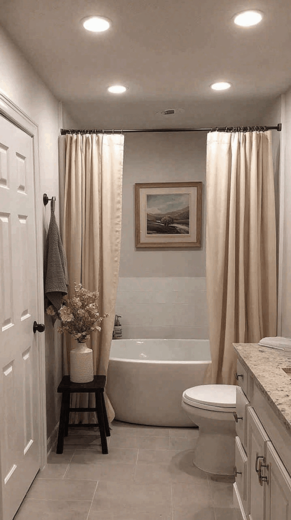 double shower curtain ideas bathroom double shower curtain ideas bathroom