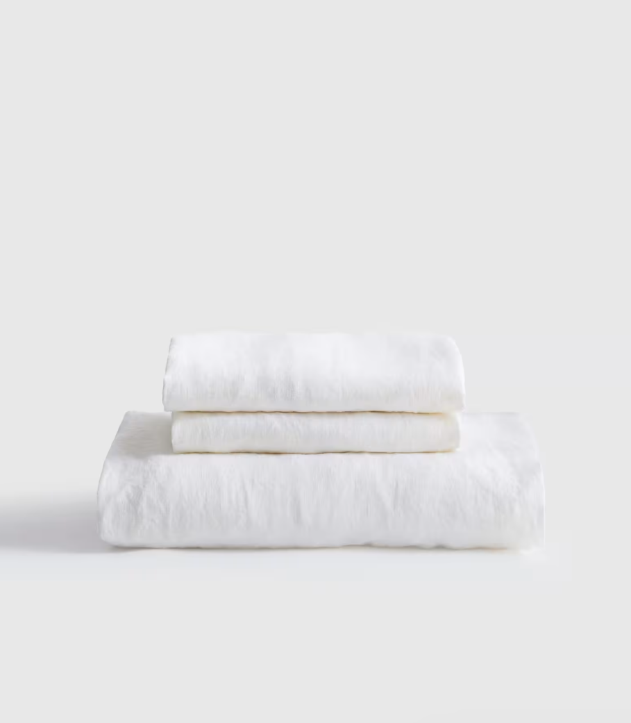 European Linen Fitted Sheet Set