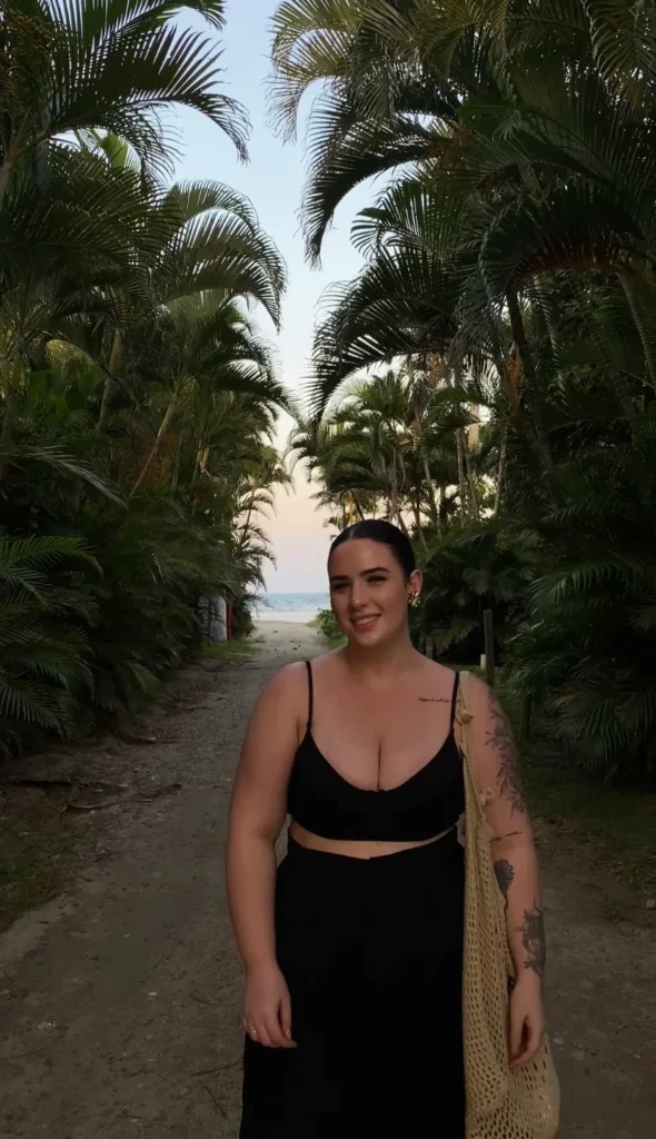 beach outfit for chubby ladies