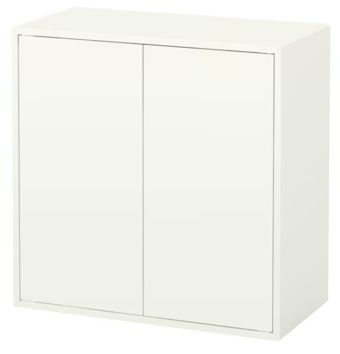 EKET Cabinet with 2 doors and shelf, white - IKEA