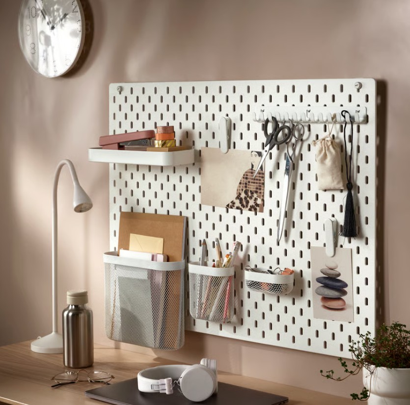 SKDIS Pegboard, white - IKEA