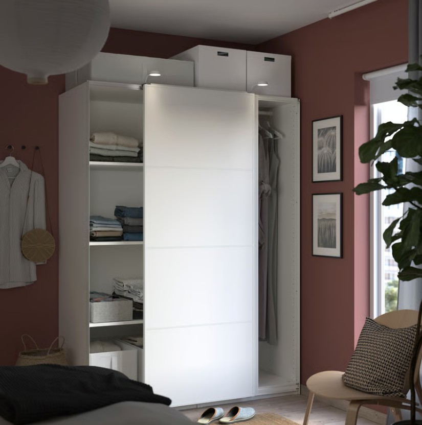 PAX wall-mounted storage frame, white, 393/8x227/8x791/8" - IKEA