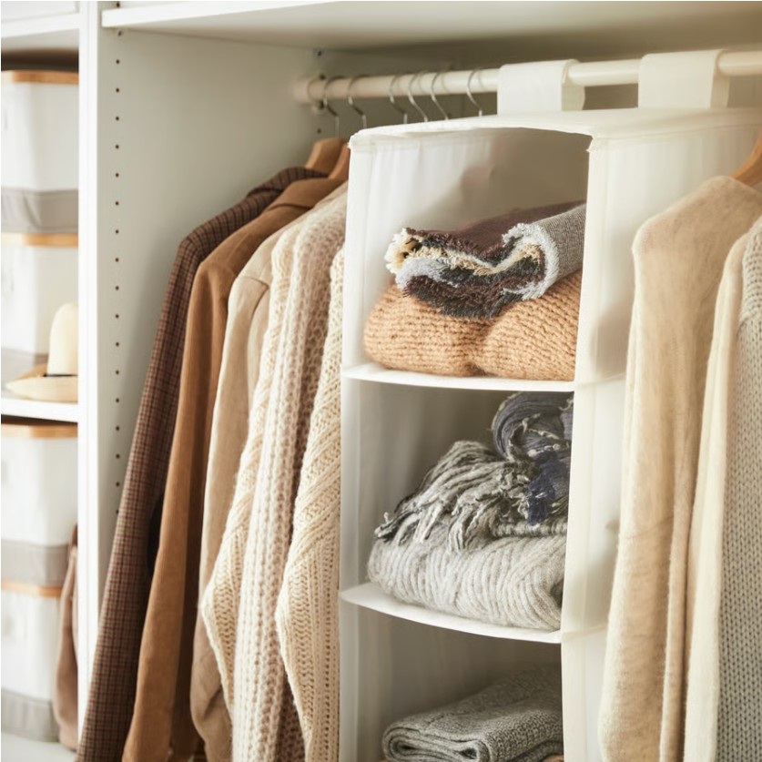 SKUBB organizer with 6 compartments, white, 13 x17 x49 " - IKEA