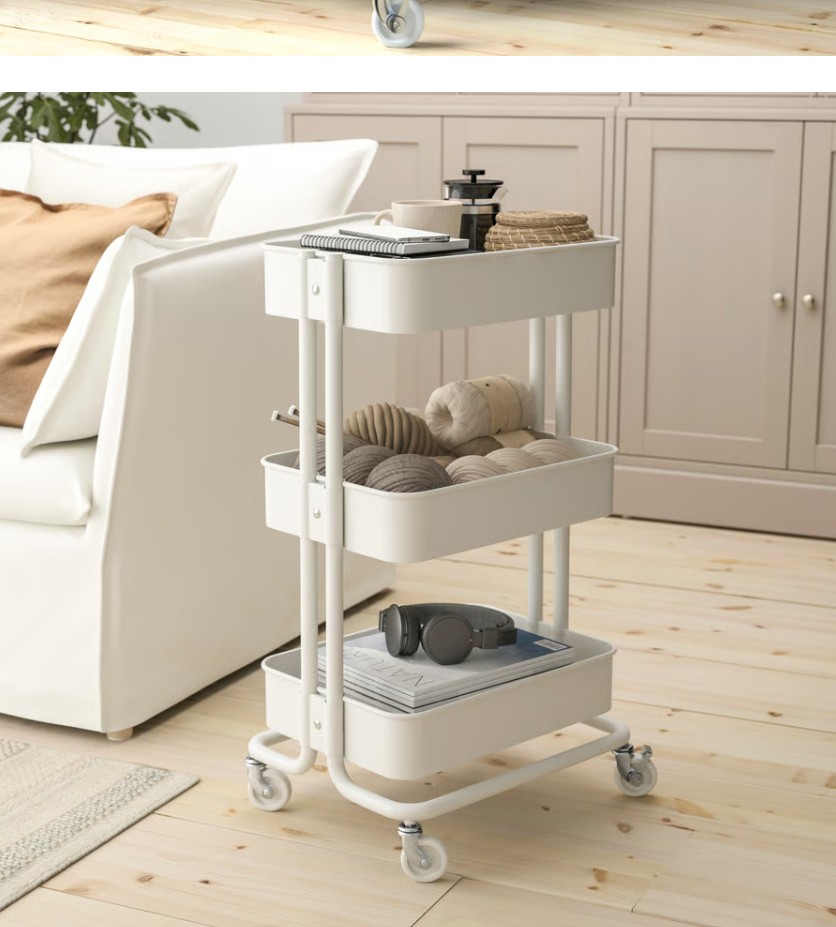 RSKOG utility cart, white, 133/4x173/4x303/8" - IKEA