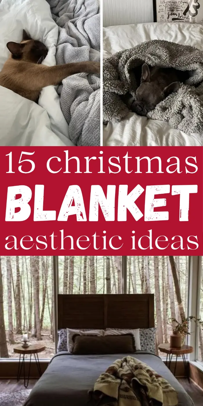 christmas blanket aesthetic