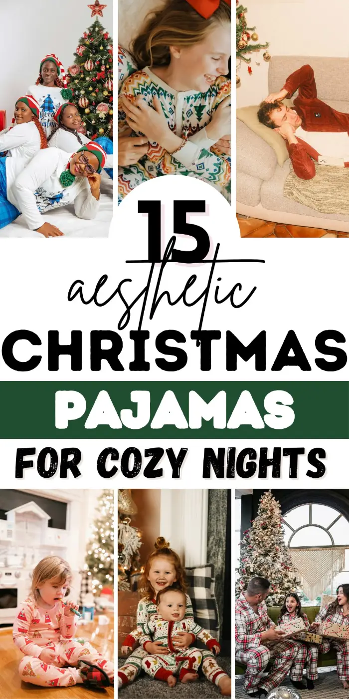 christmas pajamas aesthetic