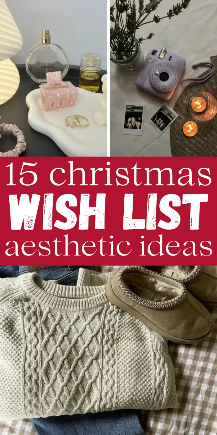 christmas wish list aesthetic