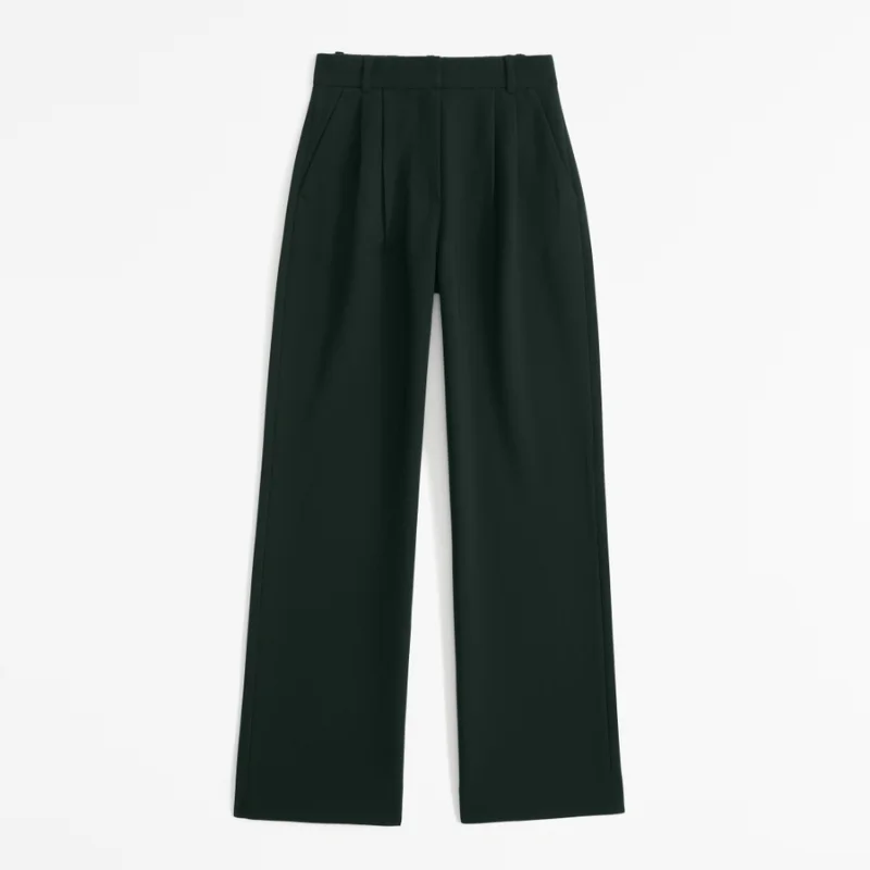 Abercrombie Sloane Tailored Pant in dark green