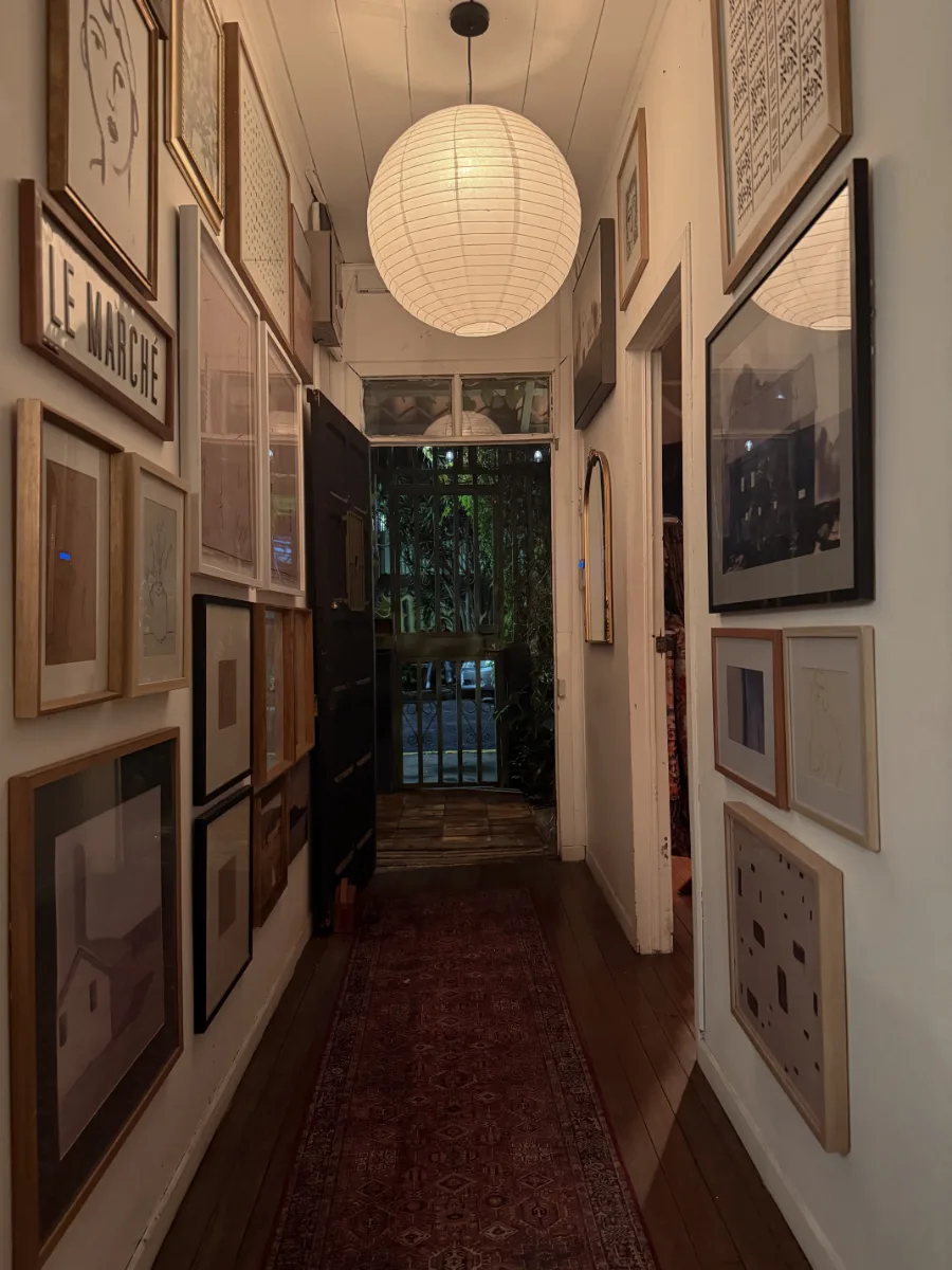 hallway gallery wall