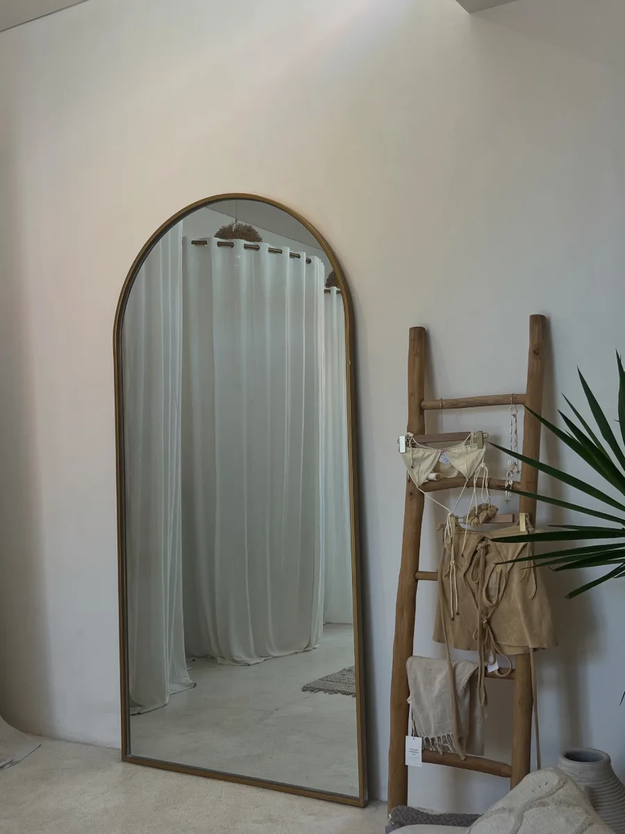 tall arched floor mirror